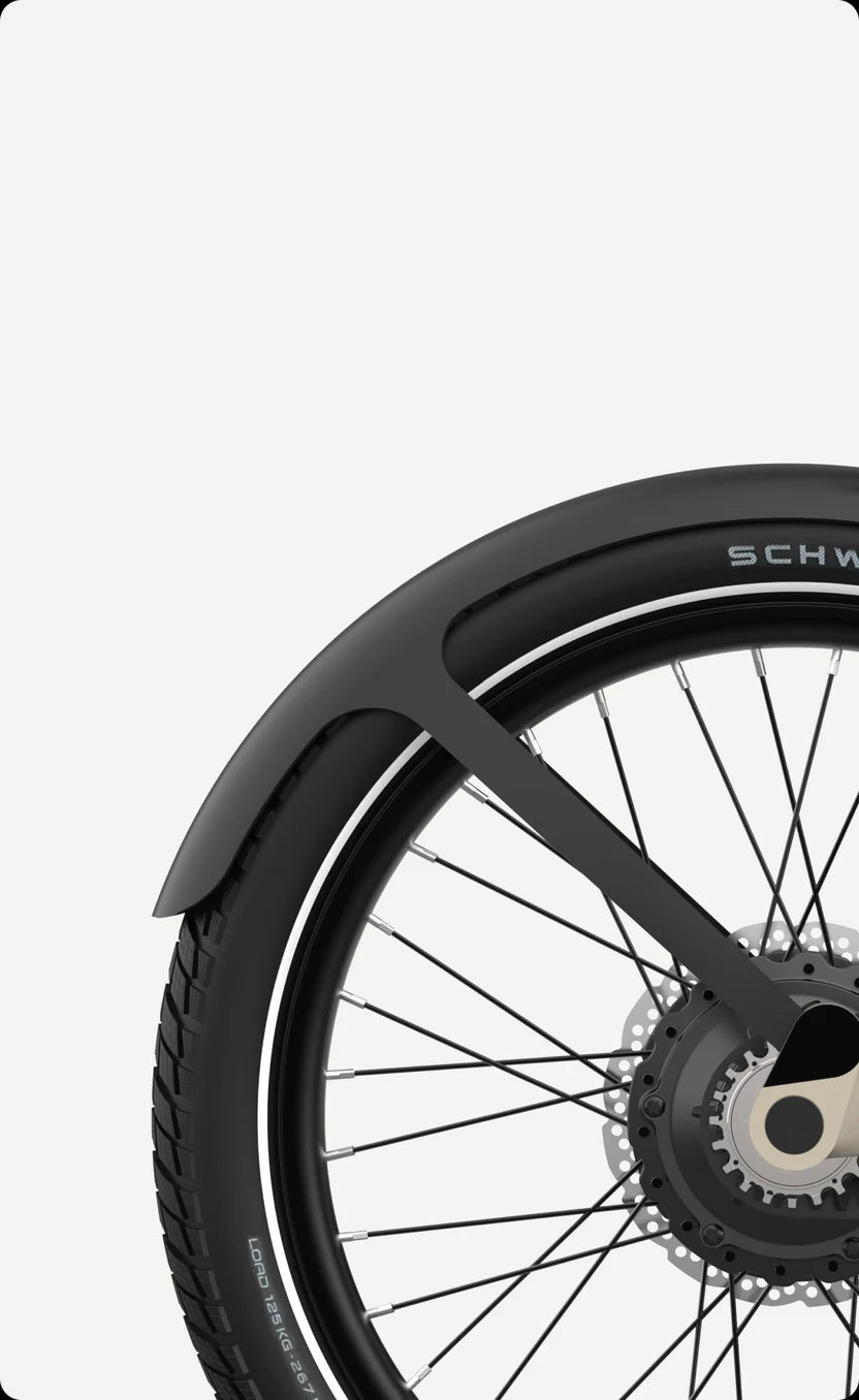 Eovolt spatbord achter afternoon pro v2 zwart