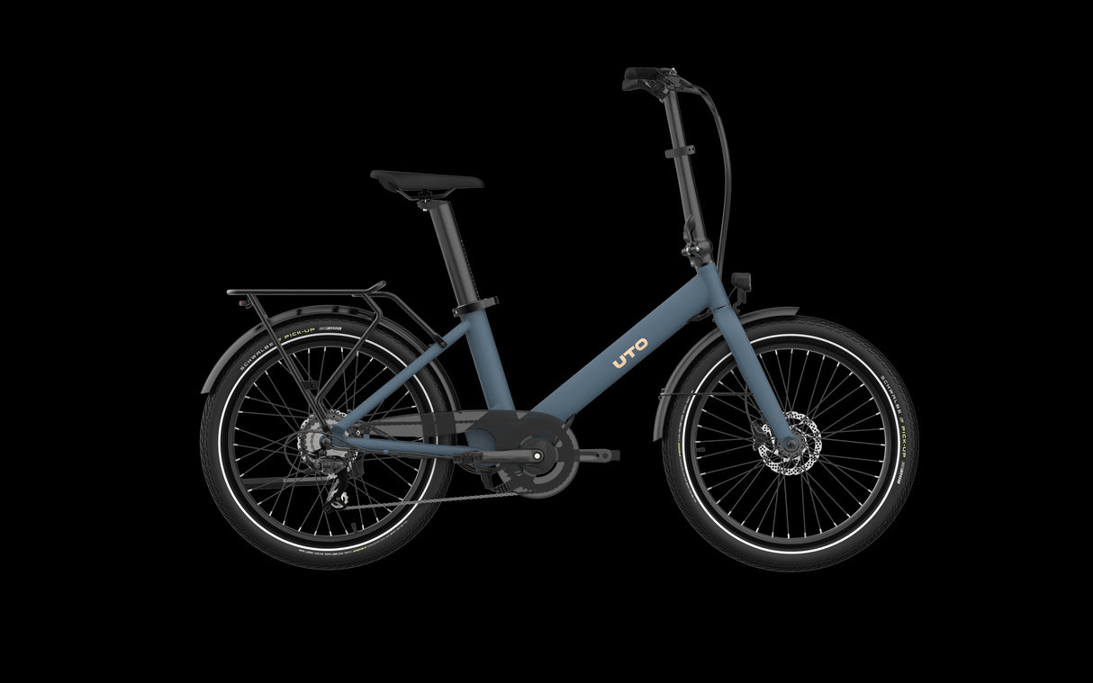 Uto elektrische compactfiets og24 v1 blauw