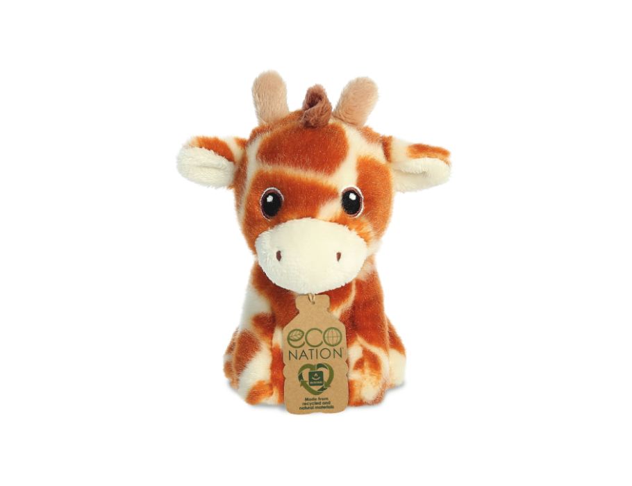Éicea-náisiún bréagán plush cuddly - mion - sioráf - 13 cm