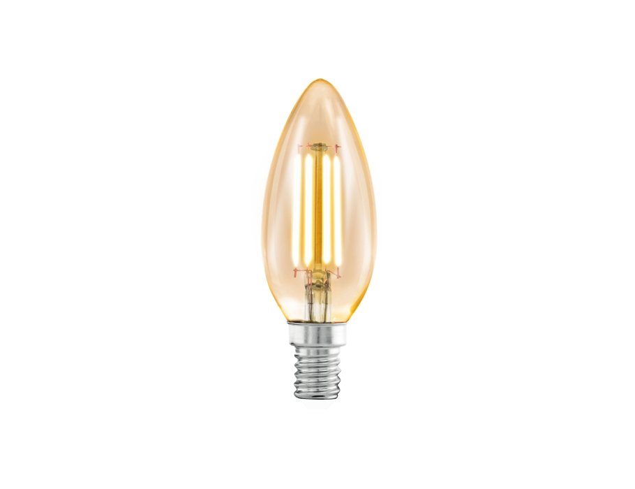 Lampa LED EGLO - Vintage świeca - E14 - 320 LM - Bursztyn - ściemnialny