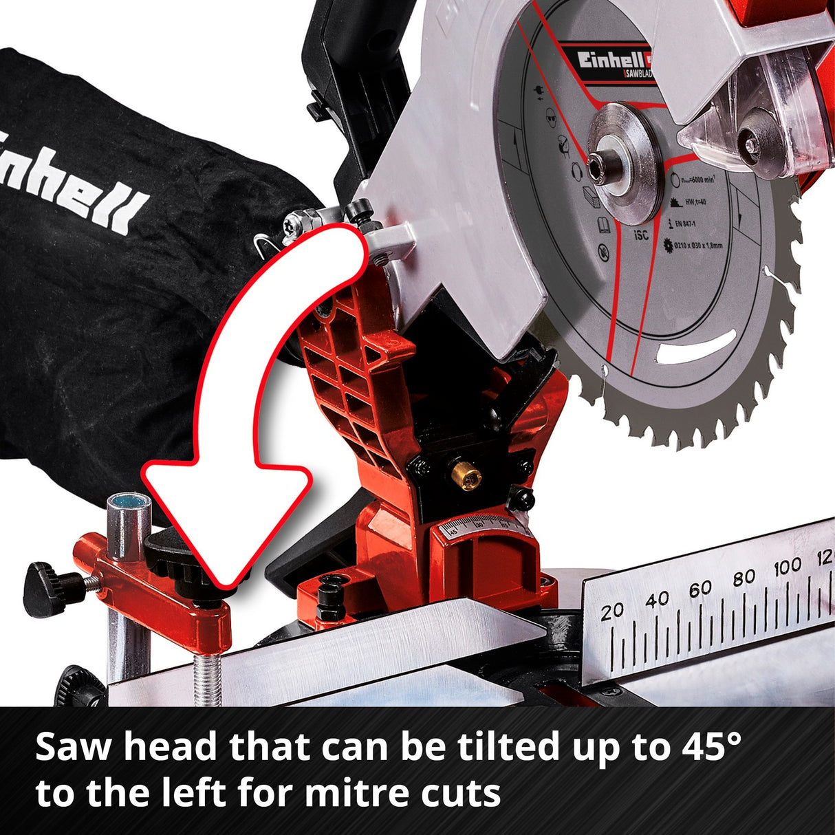Einhell Battery Hood Miter widział TE-MS 18 210 Li-Solo