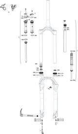 Rockshox verende voorvork judy silver tk 27,5 boost susp.fork rs judy sil.tk 130mm black