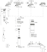 Rockshox schokdermper super deluxe ultimate rc2t rear shock rs sup.del. ult.rc2t 205x65mm