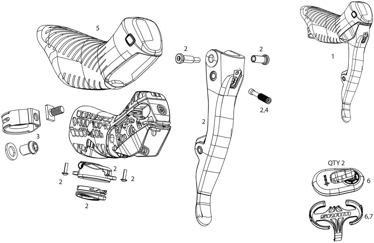 Sram upgrade kit force axs e1 hammerhead karoo . upgrade kit hammerh. force axs brakes fm
