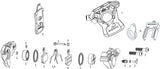 Sram schijfrem rival axs e1 . brakes disc rival axs e1 left front
