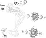 Sram rear derailleur sx eagle rear derail. sx eagle 12sp black