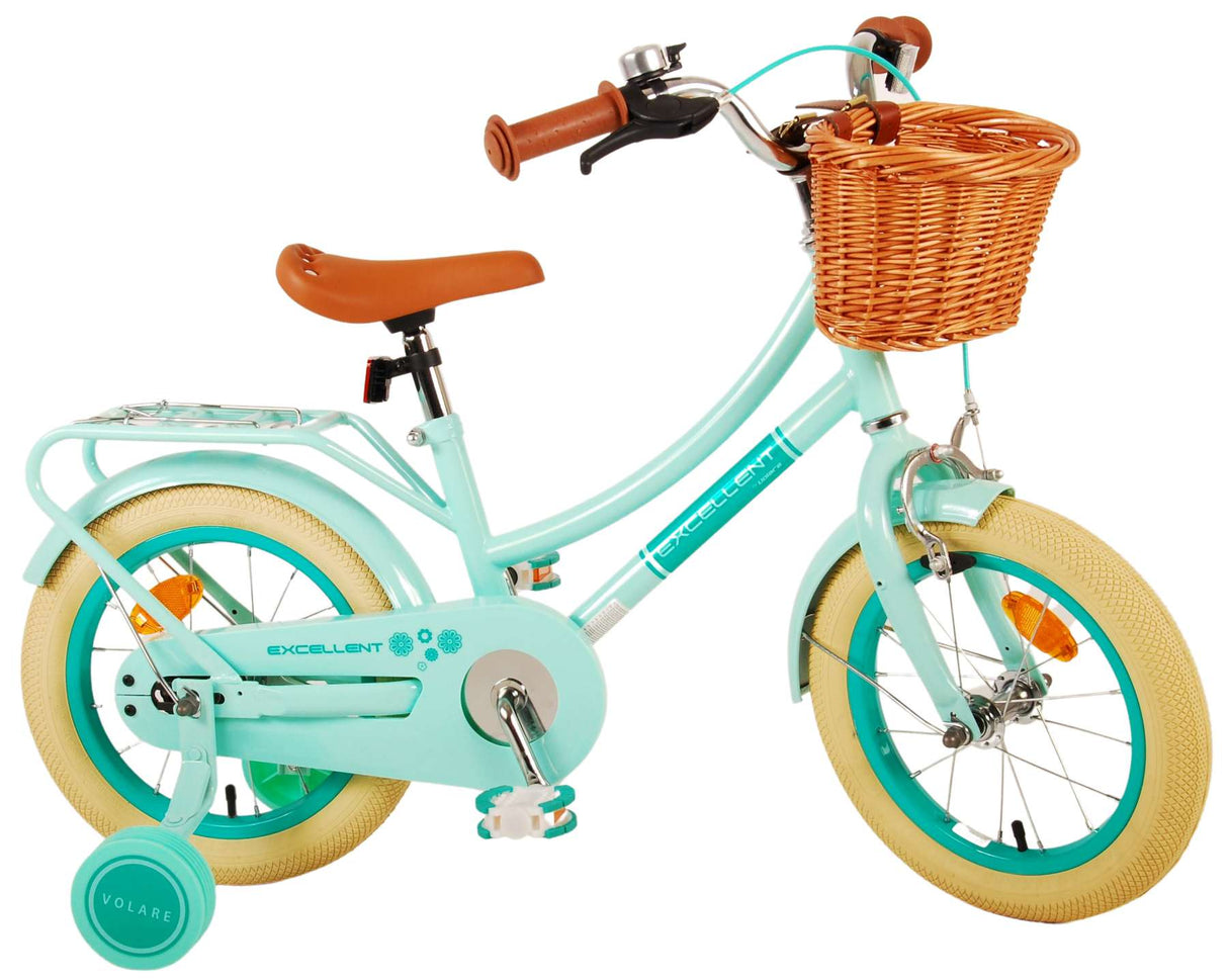 Volare Excellent Children's Bicycle - Girls - 14 Inch - Green