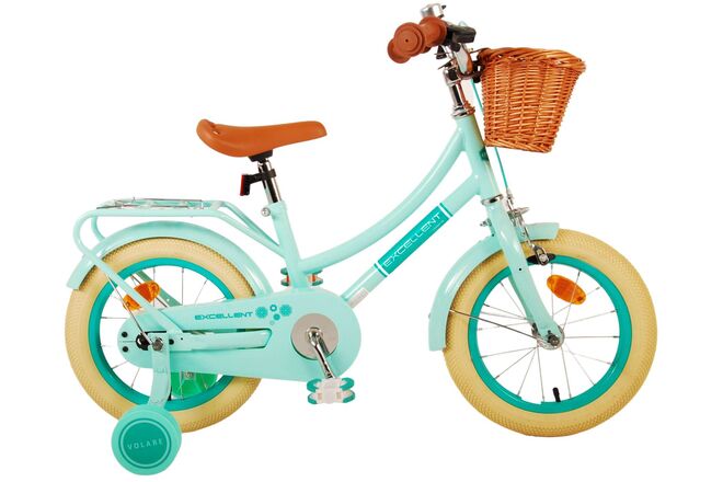 Volare Excellent Children's Bicycle - Girls - 14 Inch - Green
