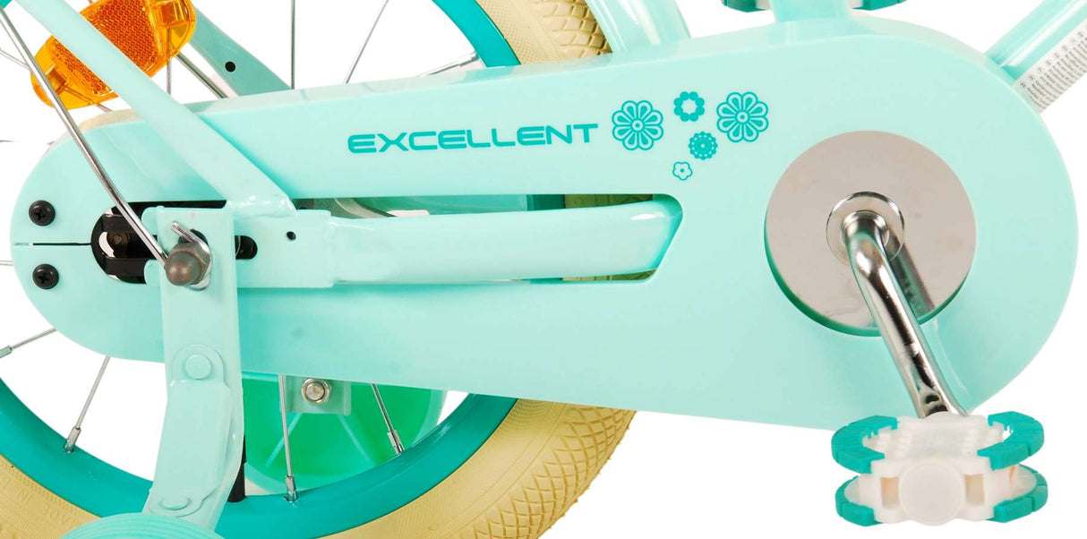 Volare Excellent Children's Bicycle - Girls - 14 Inch - Green