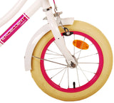 Volare Excellent Children's Bicycle - Girls - 14 Inch - White