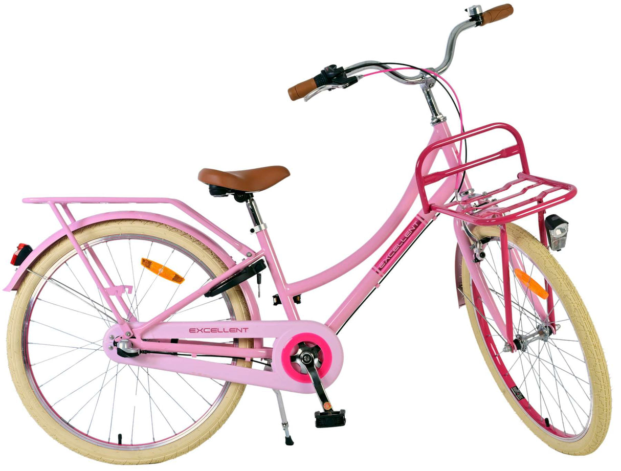 Volare Excellent Children's Bicycle - Girls - 24 Inch - Pink - 3 gears