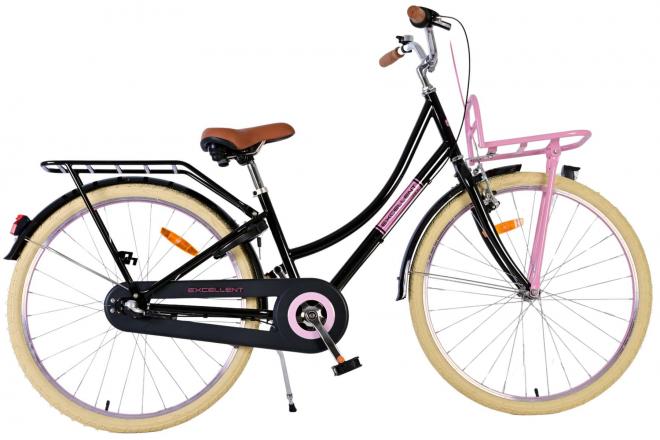 Volare Excellent Children's Bicycle - Girls - 26 Inch - Black - 3 gears