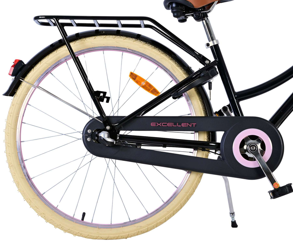 Volare Excellent Children's Bicycle - Girls - 26 Inch - Black - 3 gears