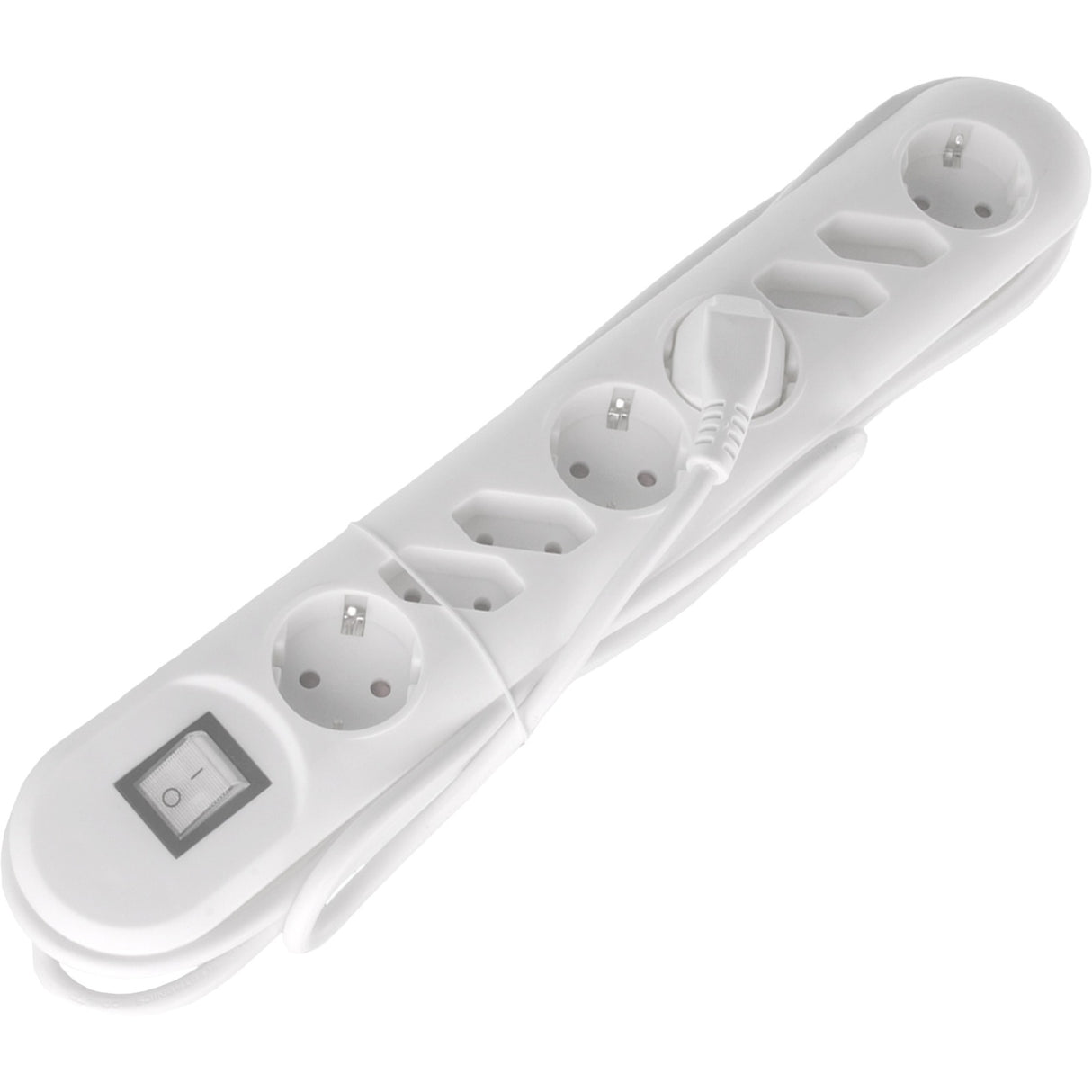 Exin Exin Socket 8 Fold 4 Eu 4 Switch Red -Ground