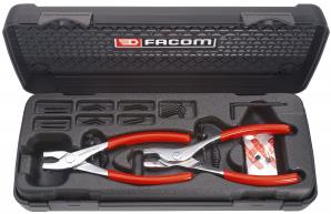 Facom set binnen-buitenborgveertangen+losse bekken