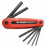 Facom 86a hex keys 6-sided, in bracket, metric sizes 2.5-10mm - 86h.je7a
