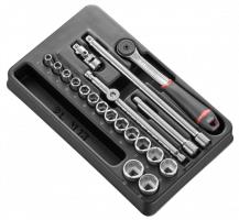 Facom module 3 8” 6-kant doppen en ratel