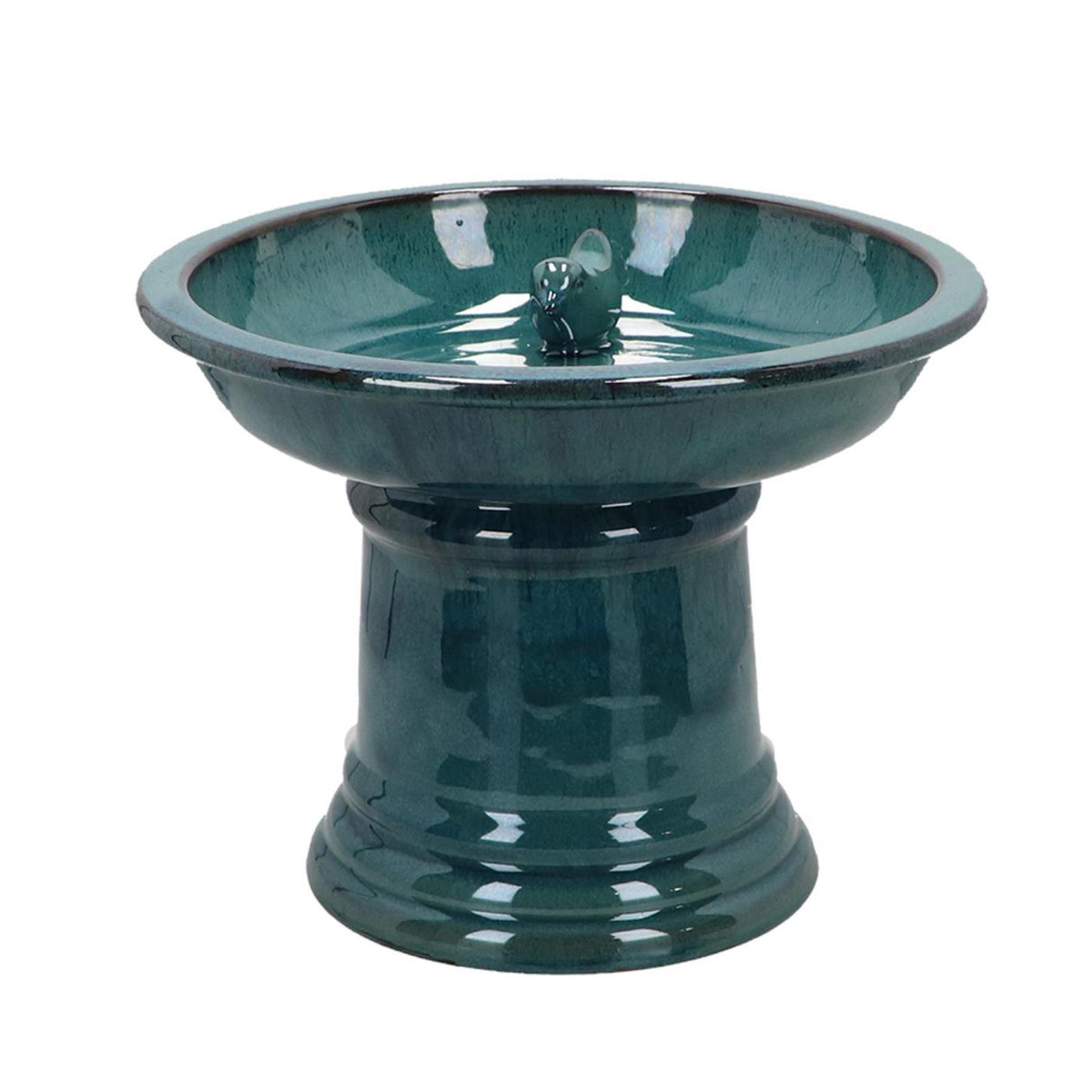 Esschert design vogelbad op voet petrol