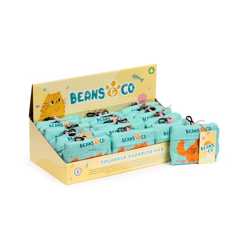 Opvouwbare tas - beans co katten