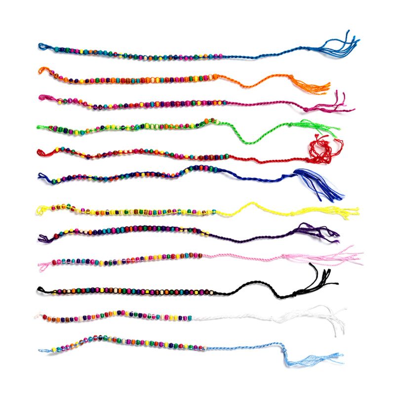 Frëndschaft Braceleten - gewéckelt Perlen