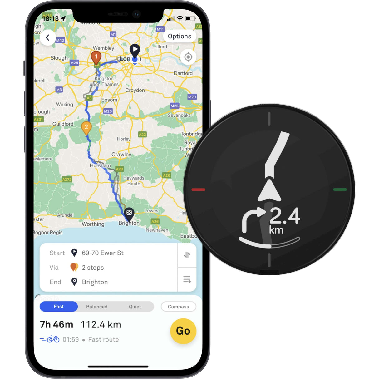 Beeline Velo 2 GPS велосипеден компютър