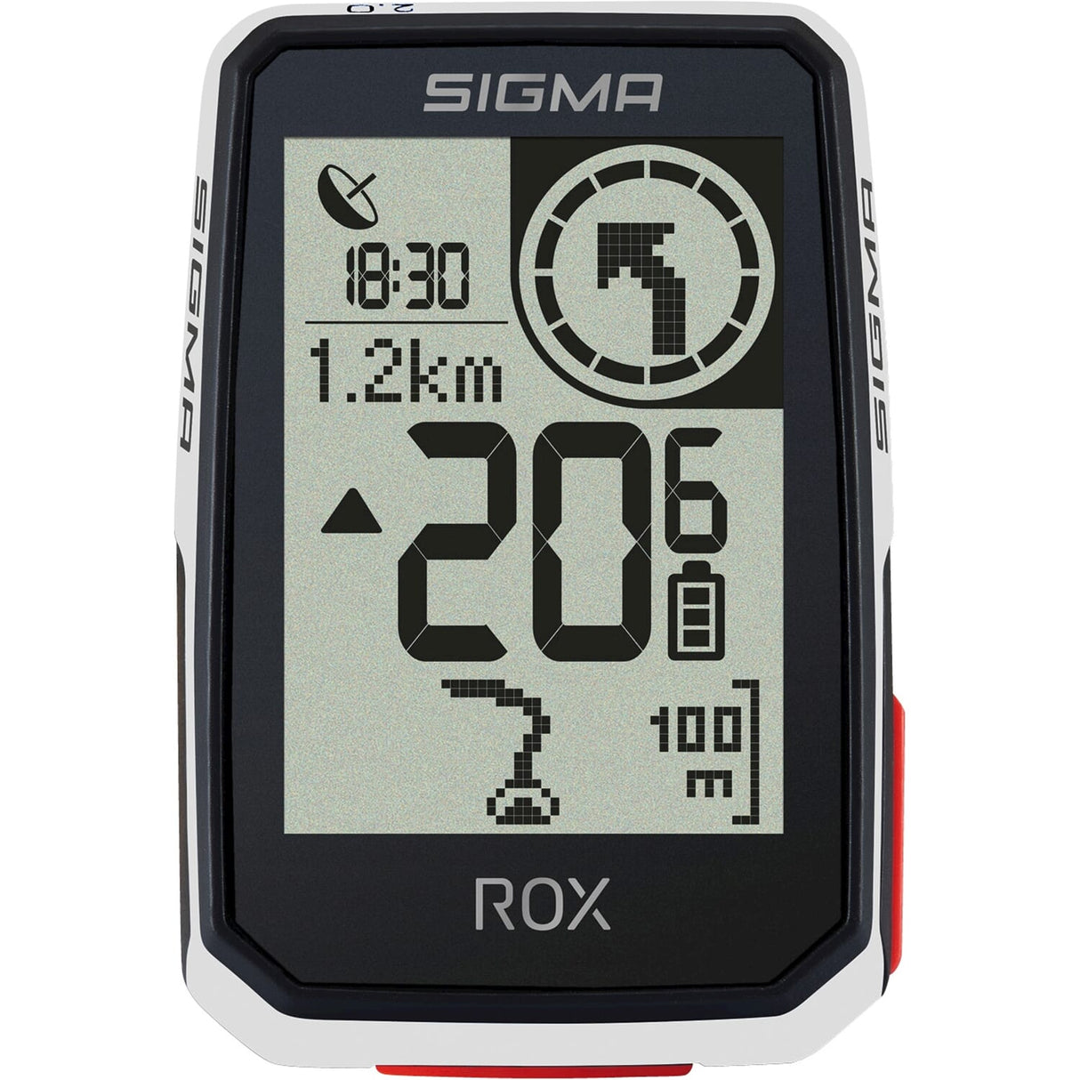 Sigma bicycle computer ROX 2.0 Endurance White
