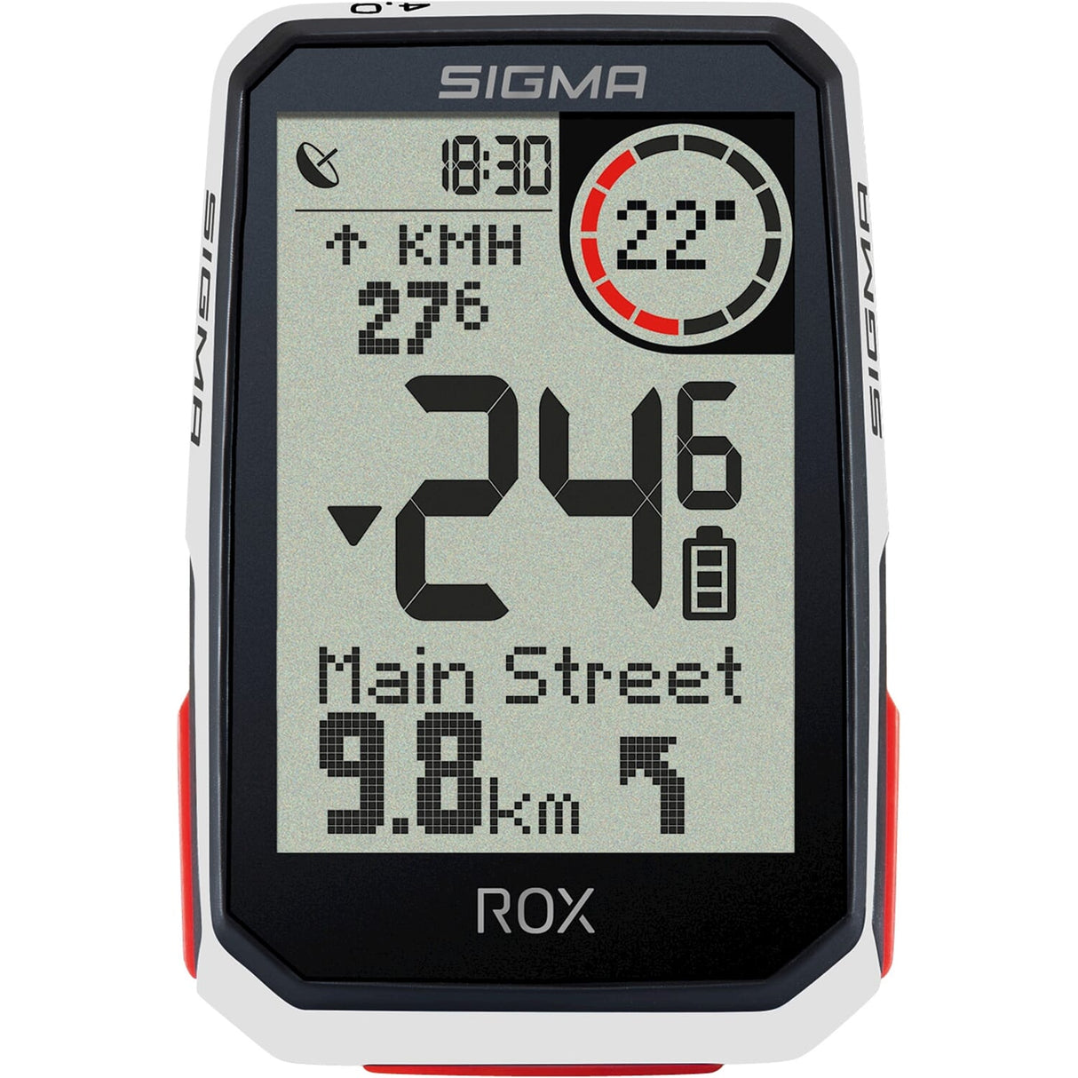 Sigma ROX 4,0 GPS SW WI HR Starhther HOD CAD SNELH SENSOR TOP MOUNT SET