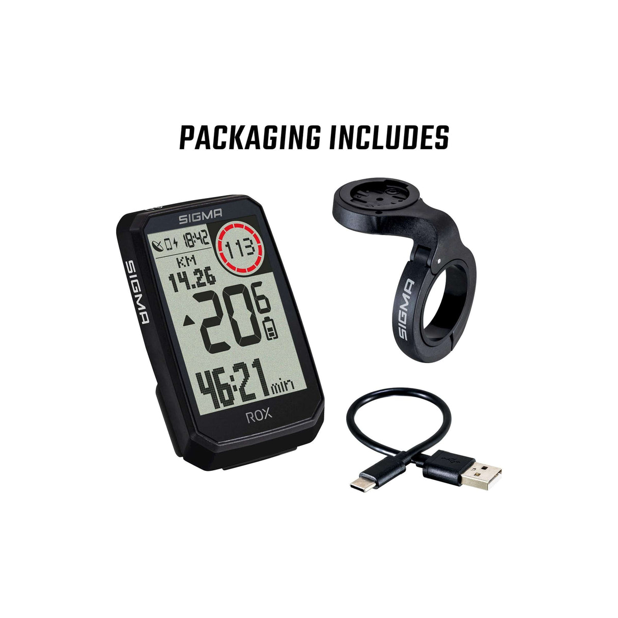 Sigma Fahrrad Computer Rox 4.0 Ausdauer schwarz