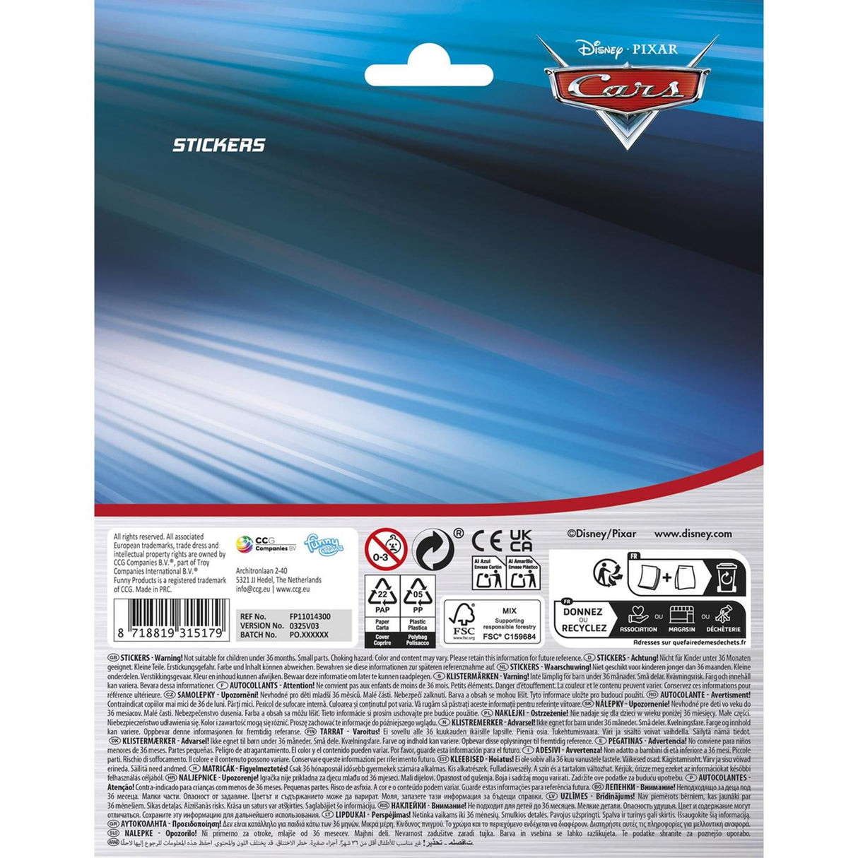 Totum Stickervel -Autos