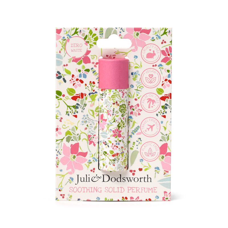 Perfume sólido botánico rosa Julie Dodsworth en barra