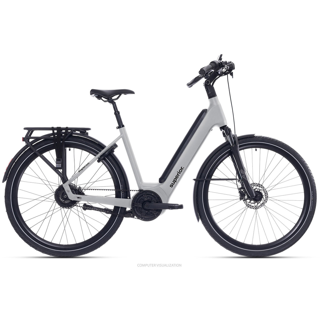 Superior e-tour eway 6,5 mik 700cx54cm lesk šedá