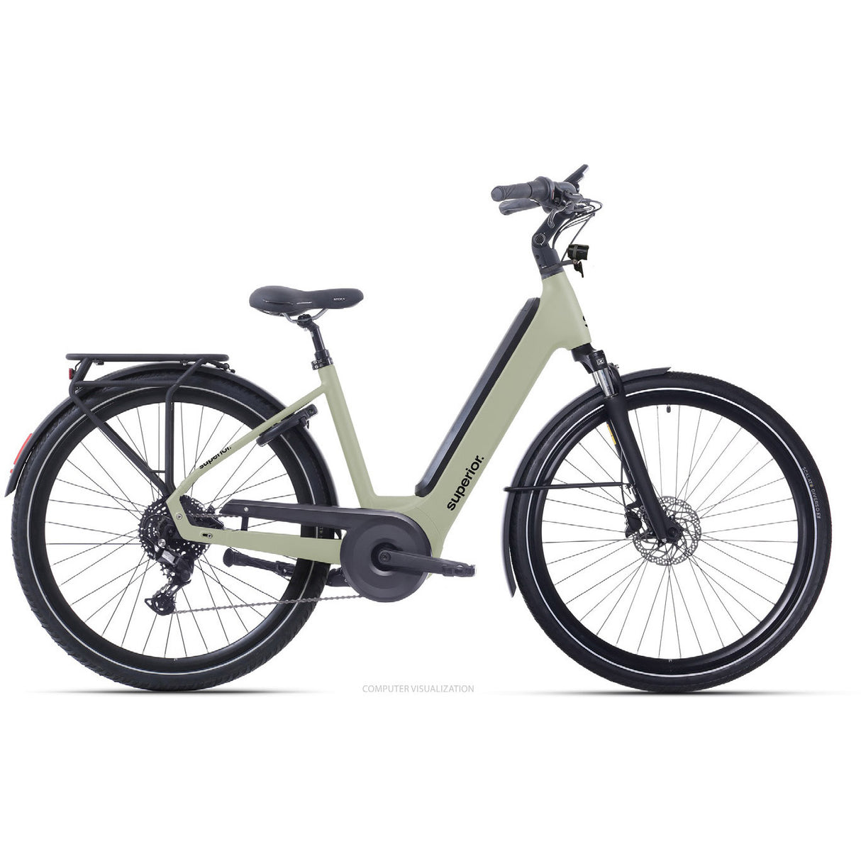 Superior eway 6.4 58cm(xl)gloss soft green 500wh