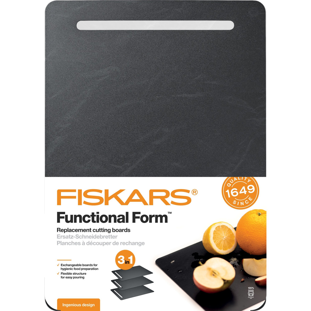 Fiskars Funktionella formplastklippbrädor 3-delar