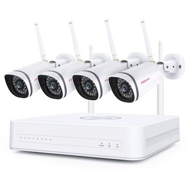 Foscam fn7108w-b4-1t 2mp voll HD WiFi Sécherheetset