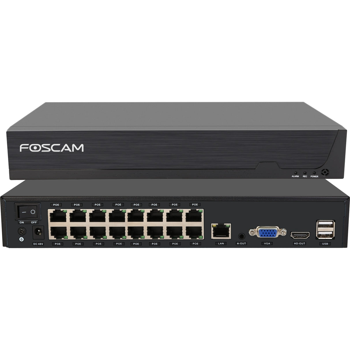 Foscam FNA216HE, 16-channel 4K 8MP Poe nvr