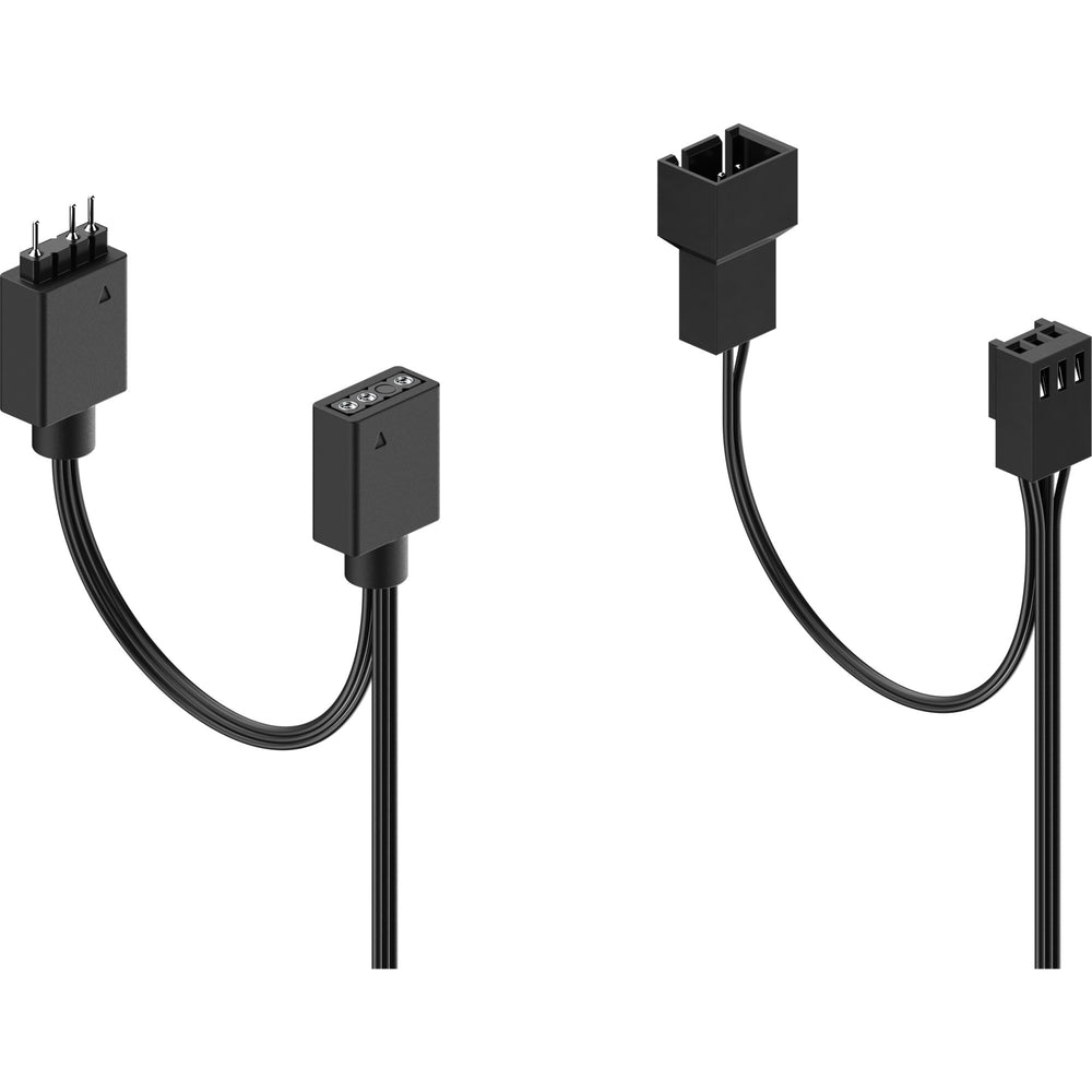 Fraktal design fraktal design aspekt 12 RGB svart ramme 3-pack