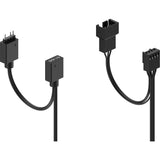 Fraktal designaspekt 12 RGB PWM Black Frame 3 Fan Pack