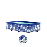 Elegance | dark blue and white above-ground pool 260x160x65 cm incl. accessories