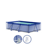 Elegance | dark blue and white above-ground pool 260x160x65 cm incl. accessories