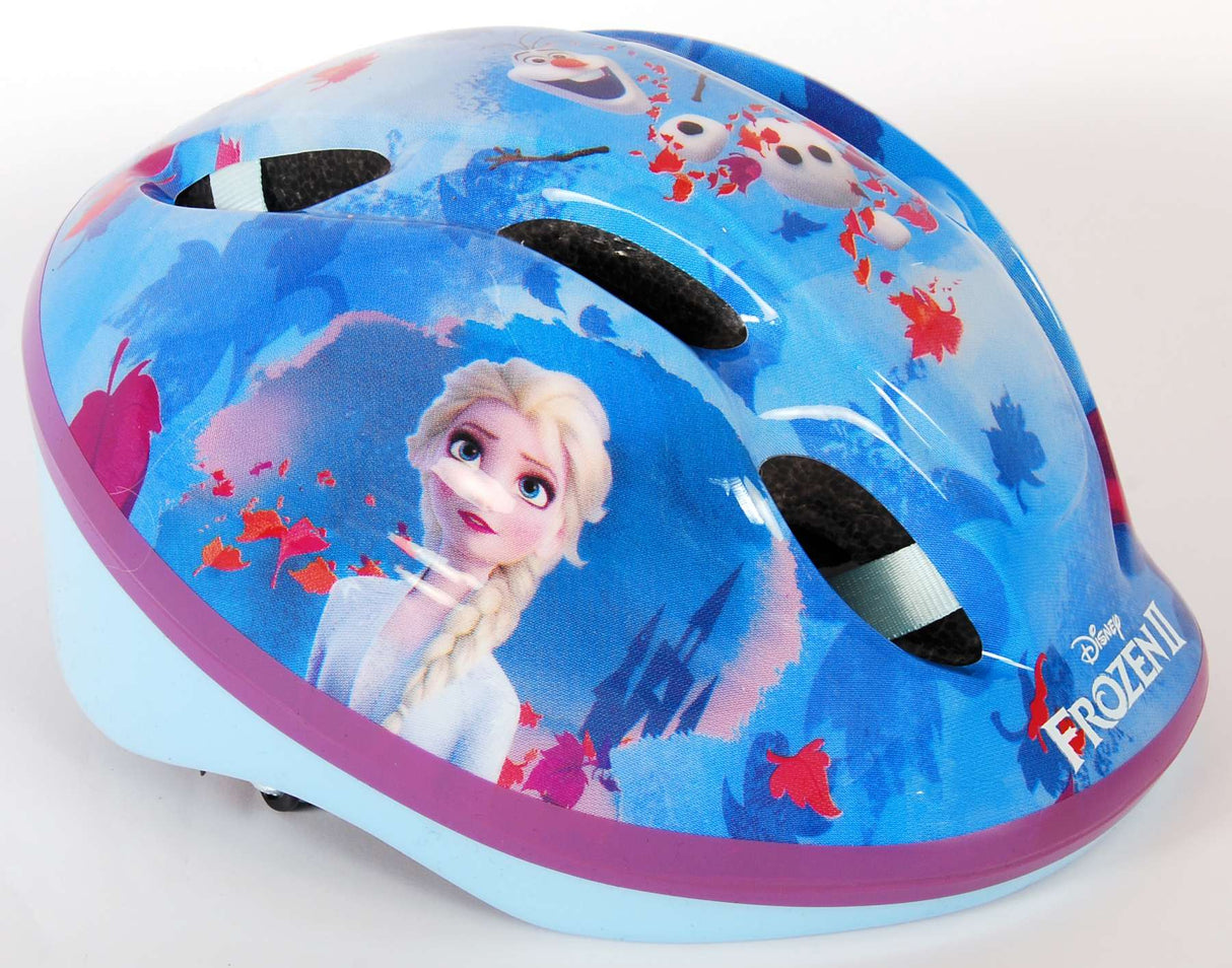 Disney gefruerte Vëlo Schäfferot Helm Blue Pink Gréisst 51-55 cm