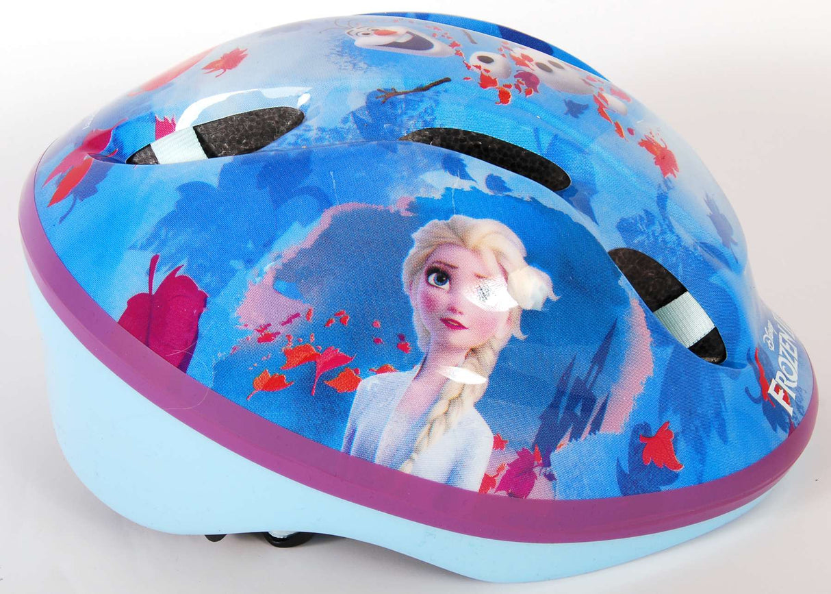 Disney gefruerte Vëlo Schäfferot Helm Blue Pink Gréisst 51-55 cm