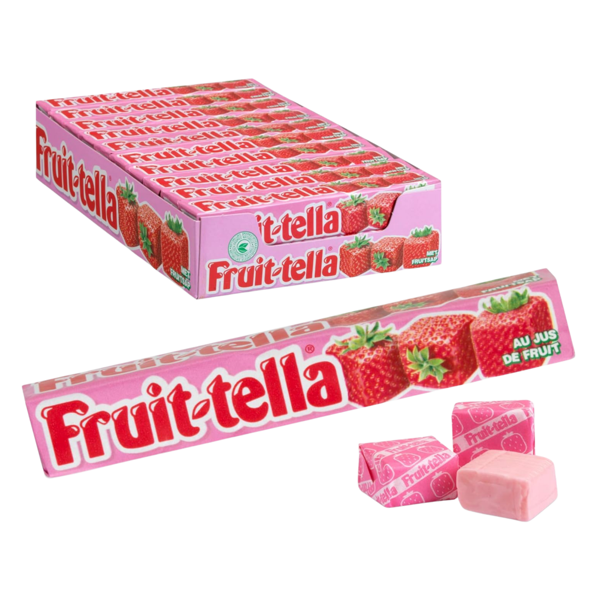 Wegańska bułka truskawkowa Fruittella (20x41gr)