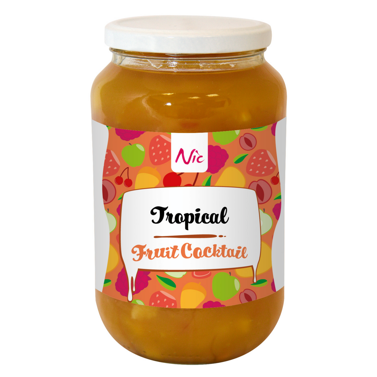 Nic tropical fruit op dikke sir pot (1,15kg)