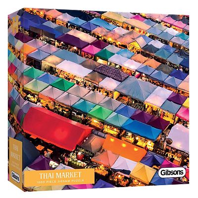 Gibsons Puzzle - Thajský trh - 1000 kusů