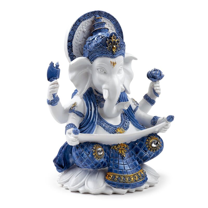 Vit blå ganesh kunskap