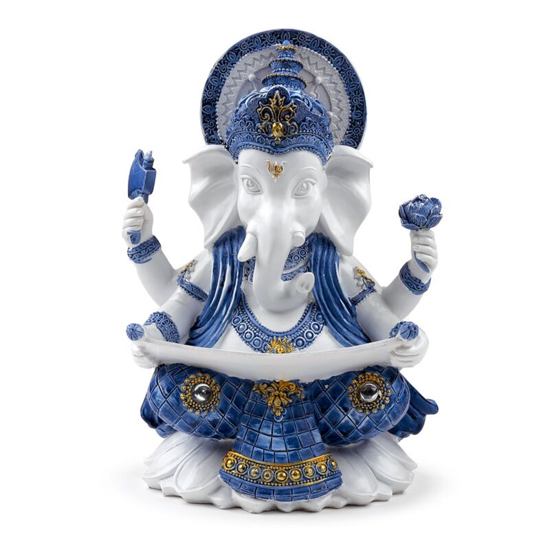 Vit blå ganesh kunskap