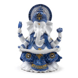 Vit blå ganesh kunskap