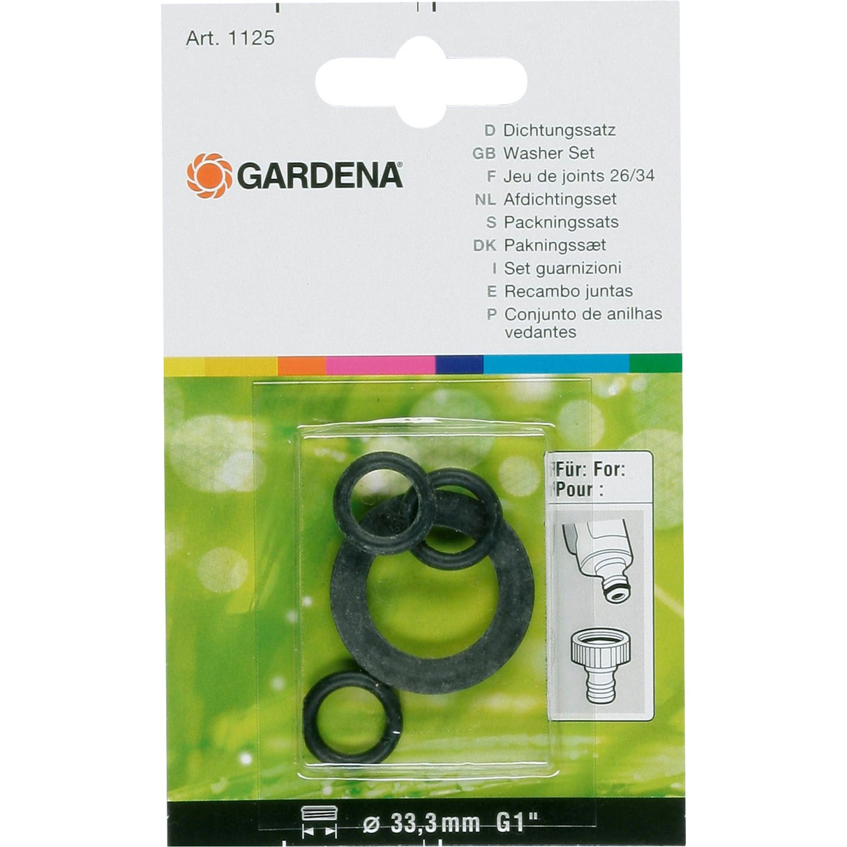 Gardena satte gummiringe