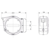 Berner luchthaspel 15bar 10m ø8mm zelfoprollend oranje