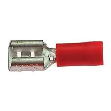 Plug sleamhnáin bhosca plug cothrom baineann meánach dearg 4.8x0.5